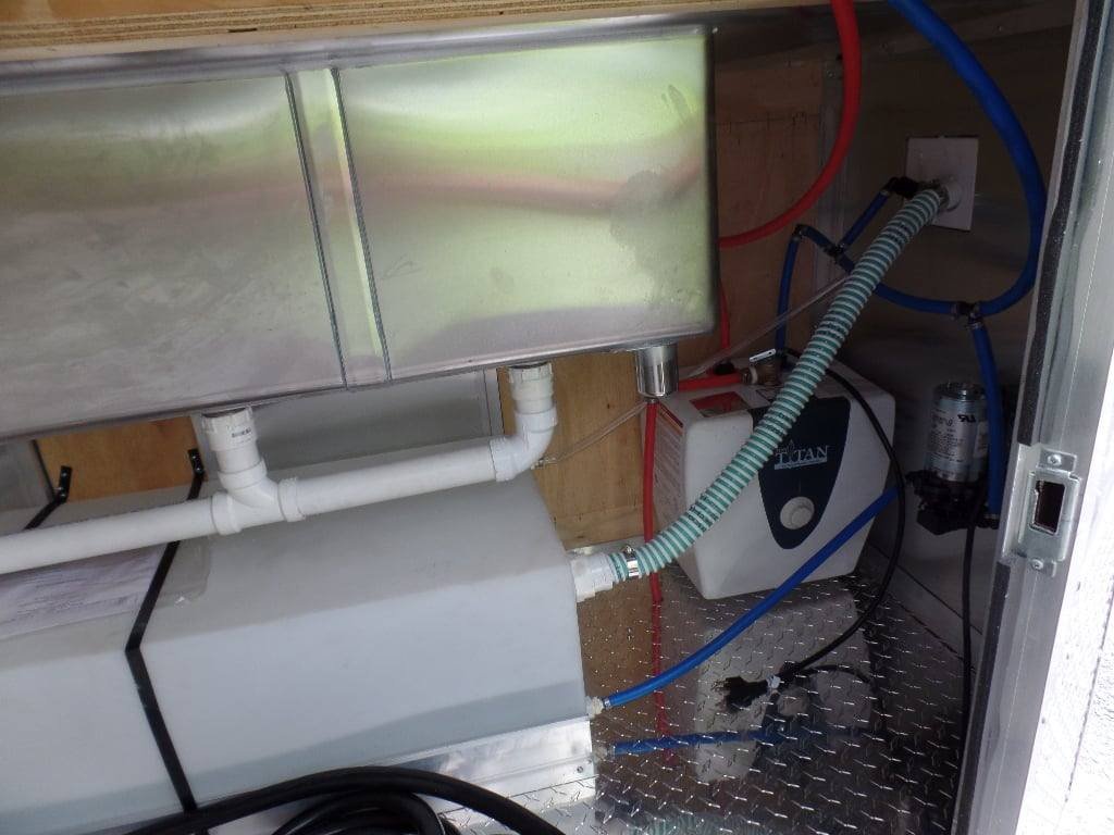8.5′ x 22′ Concession Trailer Charcoal Grey BBQ Food — photo 11