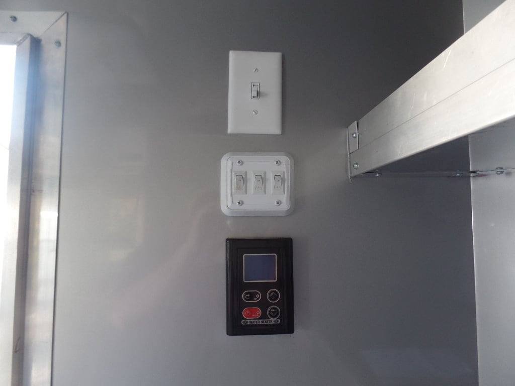 8.5′ x 30′ Black Pizza Concession Trailer With Appliances — photo 5