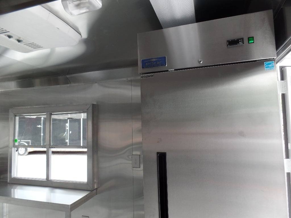 8.5′ x 20′ Concession BBQ Food Trailer Black With Appliances — photo 2