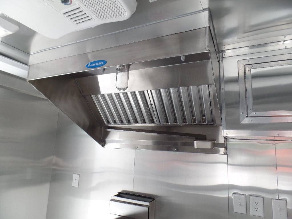 8.5′ x 20′ Concession BBQ Food Trailer Black With Appliances — photo 4