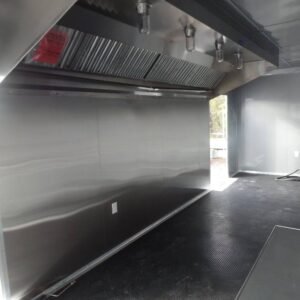 8.5 x 24 Deck Over Trailer with 13-foot commercial grease hood - view 5