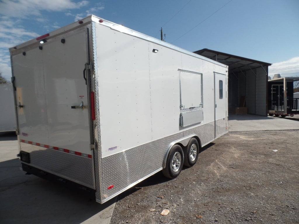 8.5′ x 20′ White Mobile Office Concession Trailer — photo 3