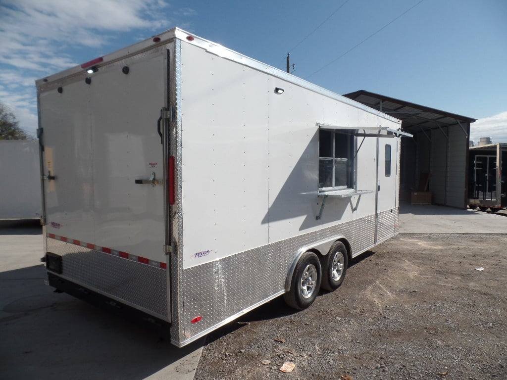 8.5′ x 20′ White Mobile Office Concession Trailer — photo 9