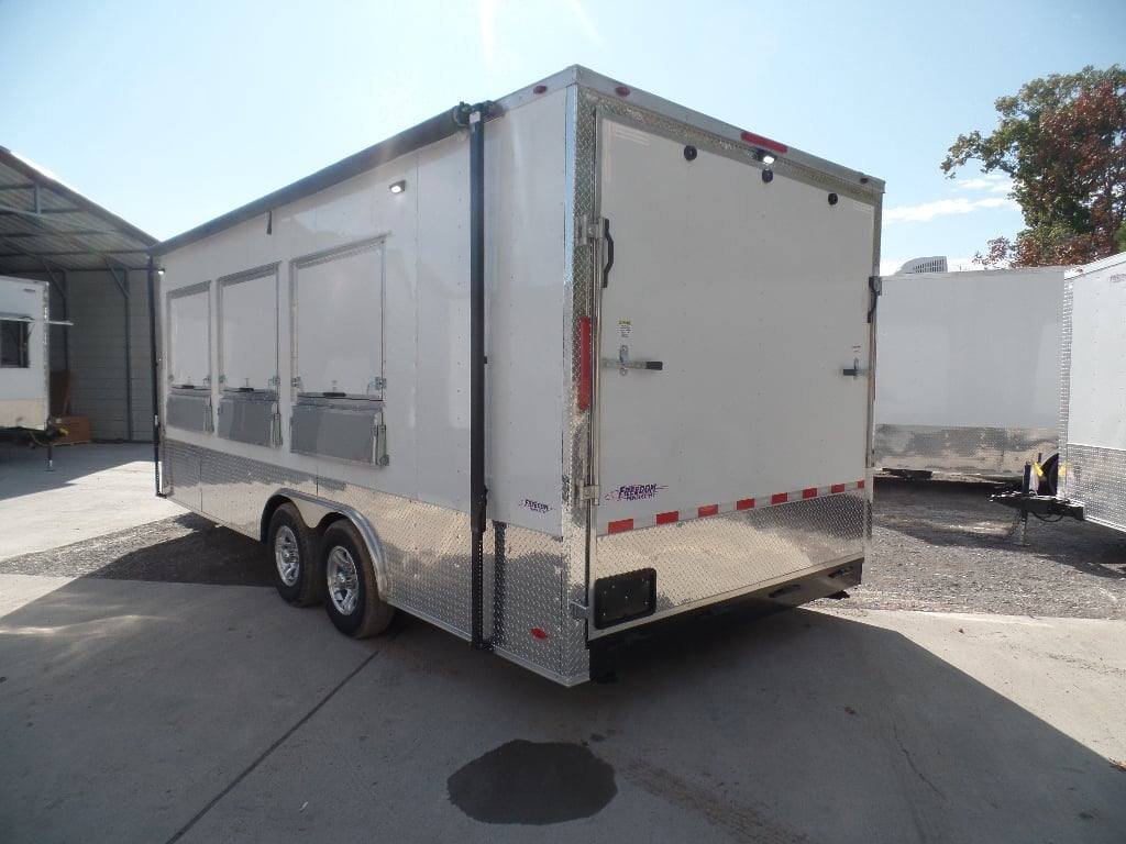 8.5′ x 20′ White Mobile Office Concession Trailer — photo 7