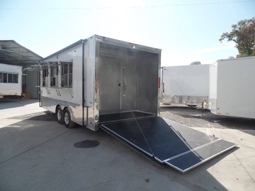 8.5′ x 20′ White Mobile Office Concession Trailer — photo 8