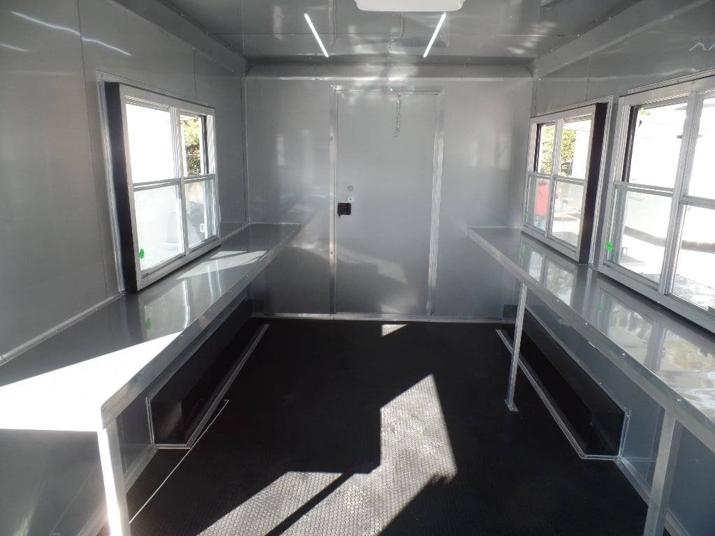 8.5′ x 20′ White Mobile Office Concession Trailer — photo 13