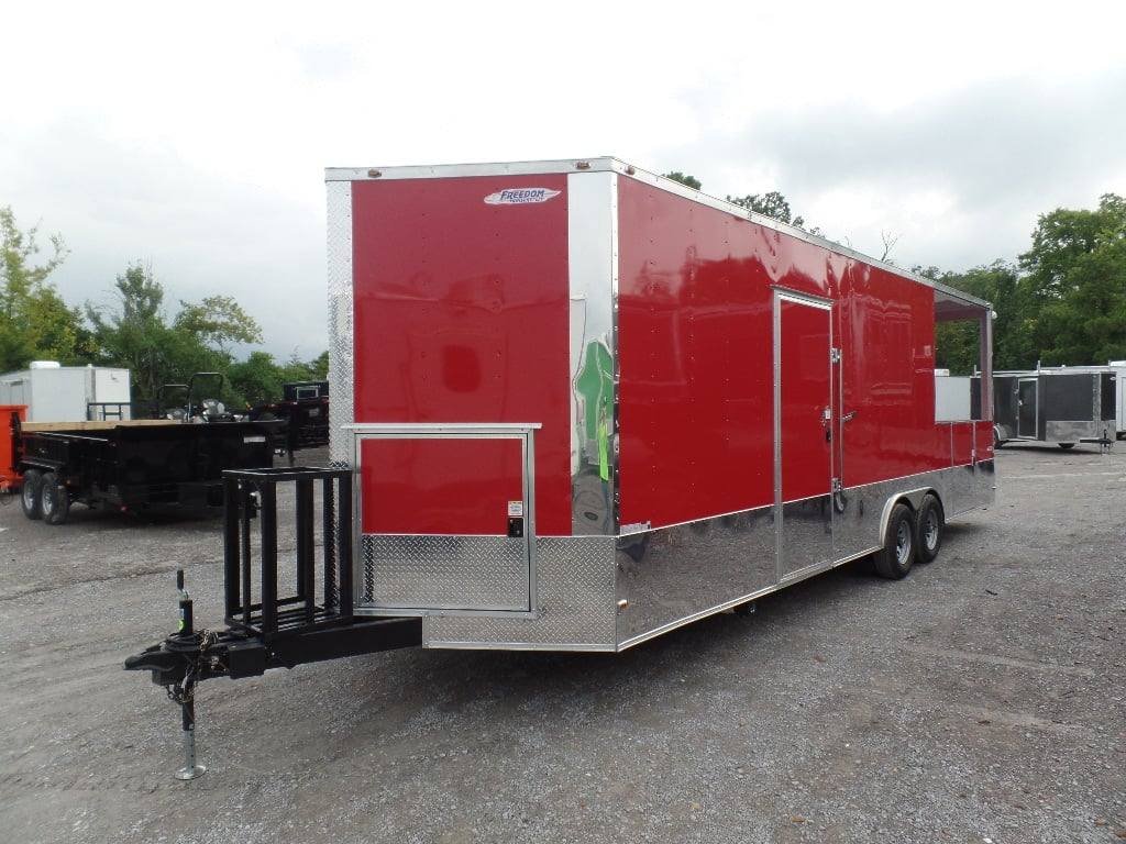 8.5′ x 26′ Concession Food Trailer Red BBQ Event Catering — photo 11