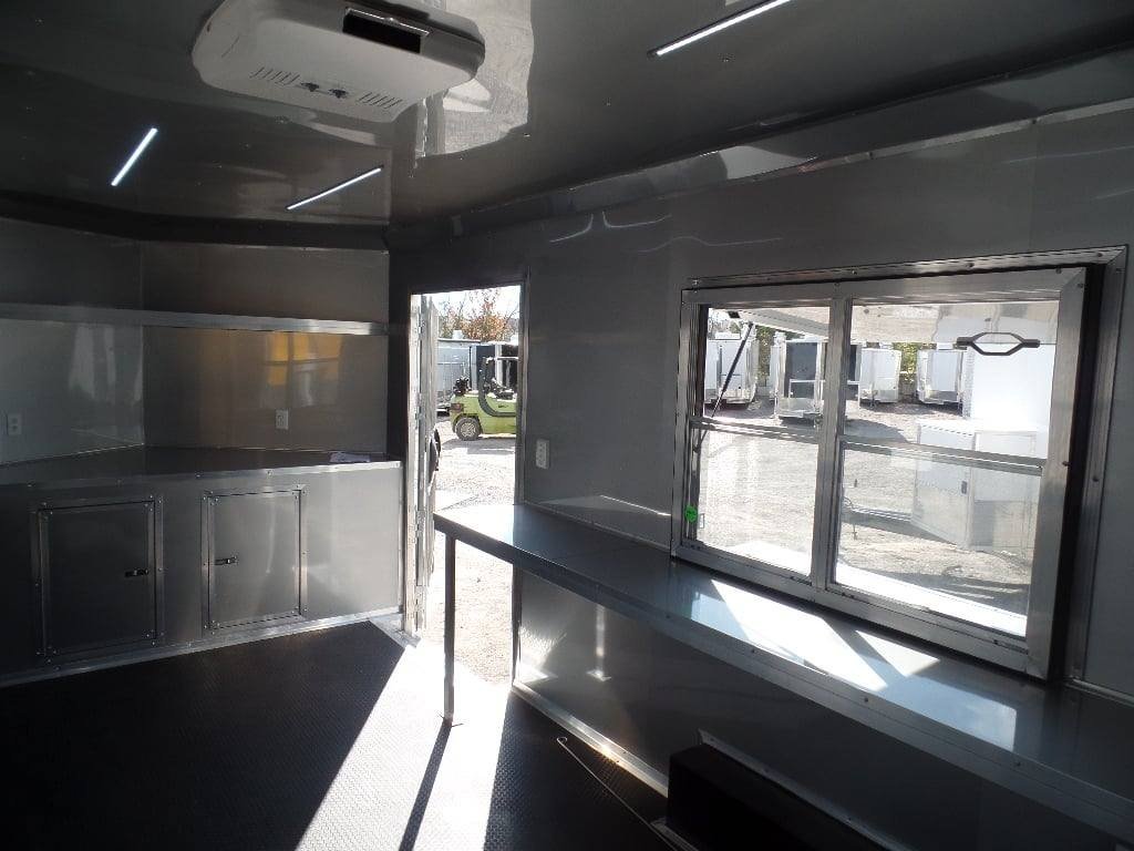 8.5′ x 20′ White Mobile Office Concession Trailer — photo 4