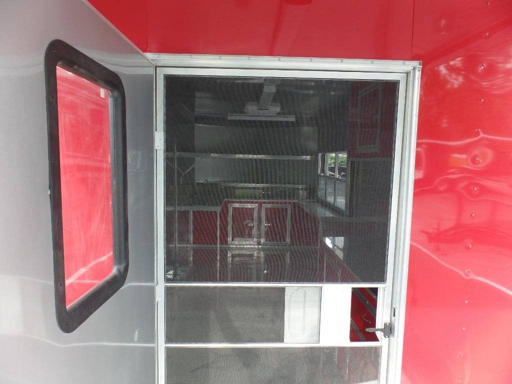 8.5′ x 26′ Concession Food Trailer Red BBQ Event Catering — photo 3