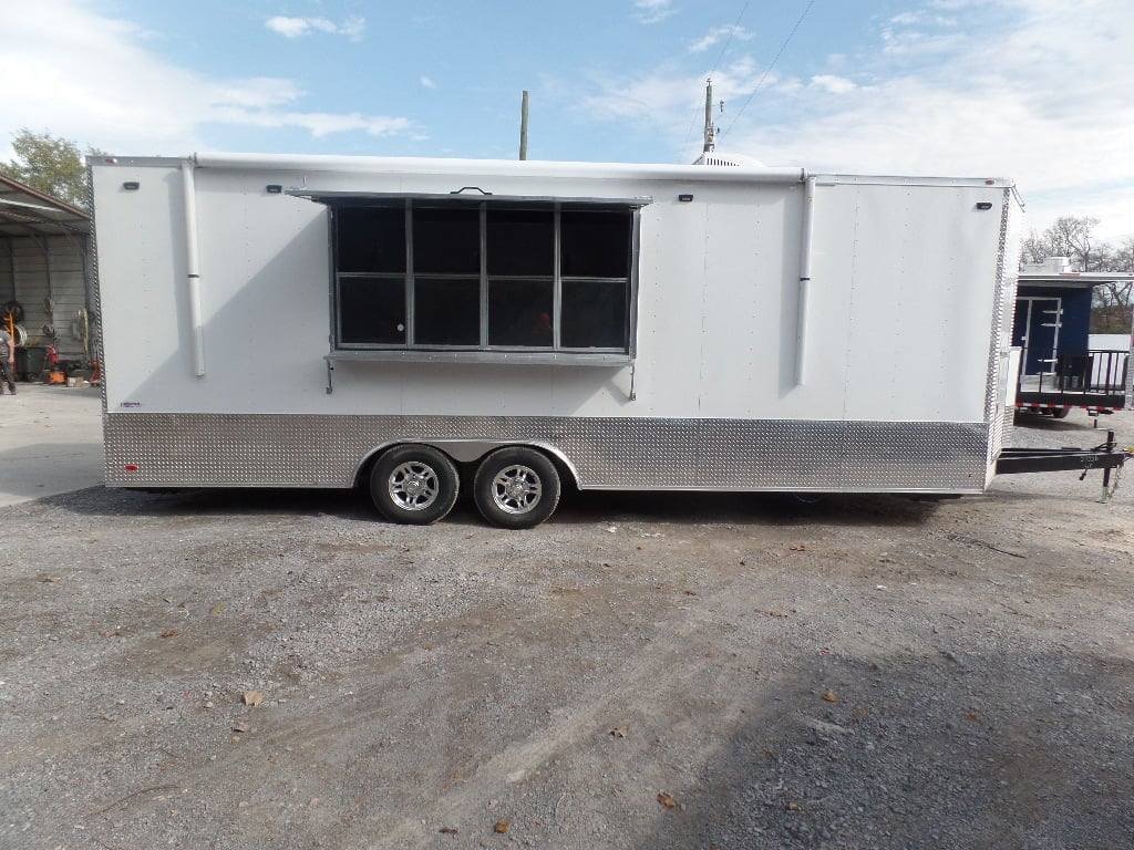 8.5′ x 24′ White Concession Food Event Trailer — photo 14