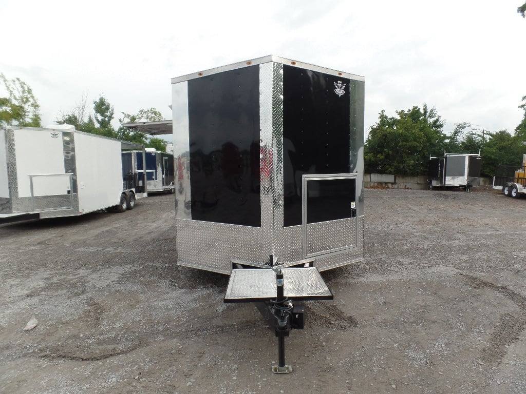 8.5′ x 22′ Concession BBQ Food Trailer Black With Appliances — photo 11