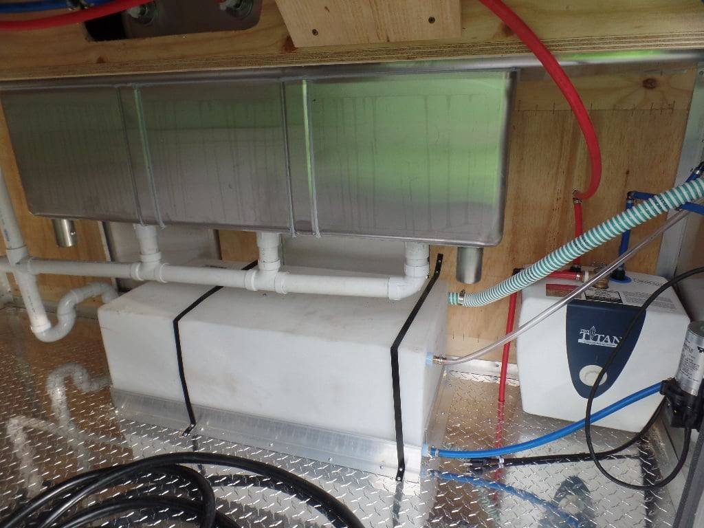8.5′ x 22′ Concession BBQ Food Trailer Black With Appliances — photo 2