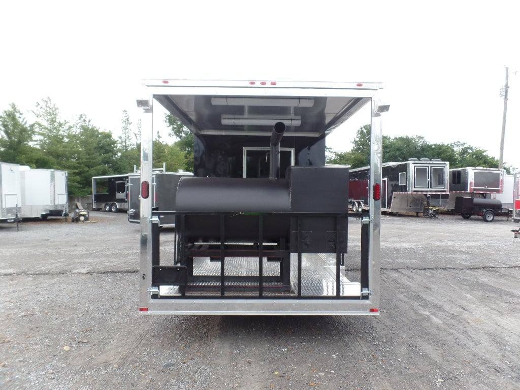 8.5′ x 22′ Concession BBQ Food Trailer Black With Appliances — photo 3