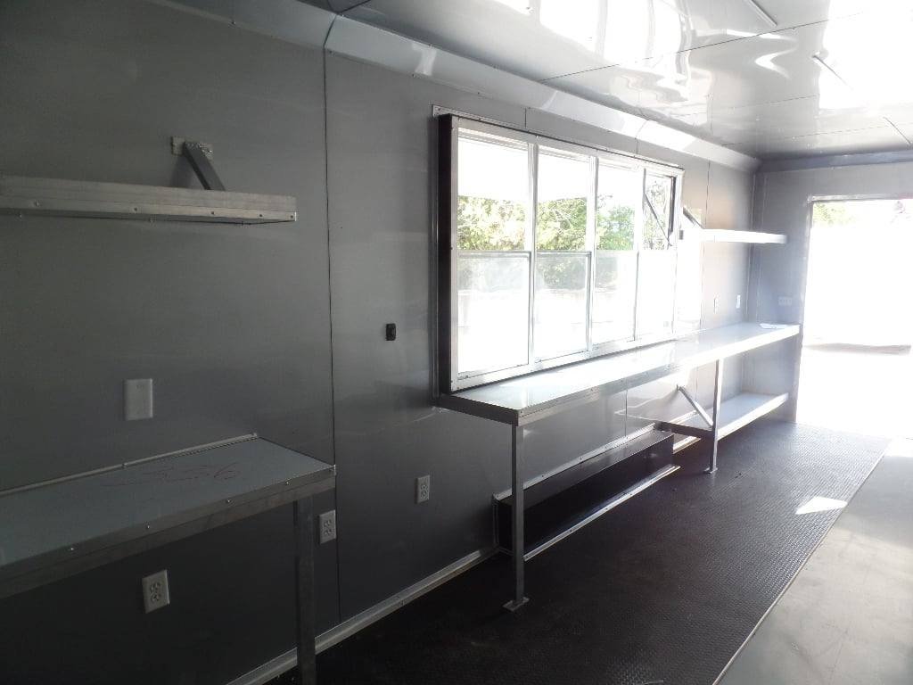 8.5′ x 24′ White Concession Food Event Trailer — photo 7