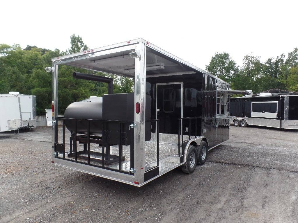 8.5′ x 22′ Concession BBQ Food Trailer Black With Appliances — photo 8
