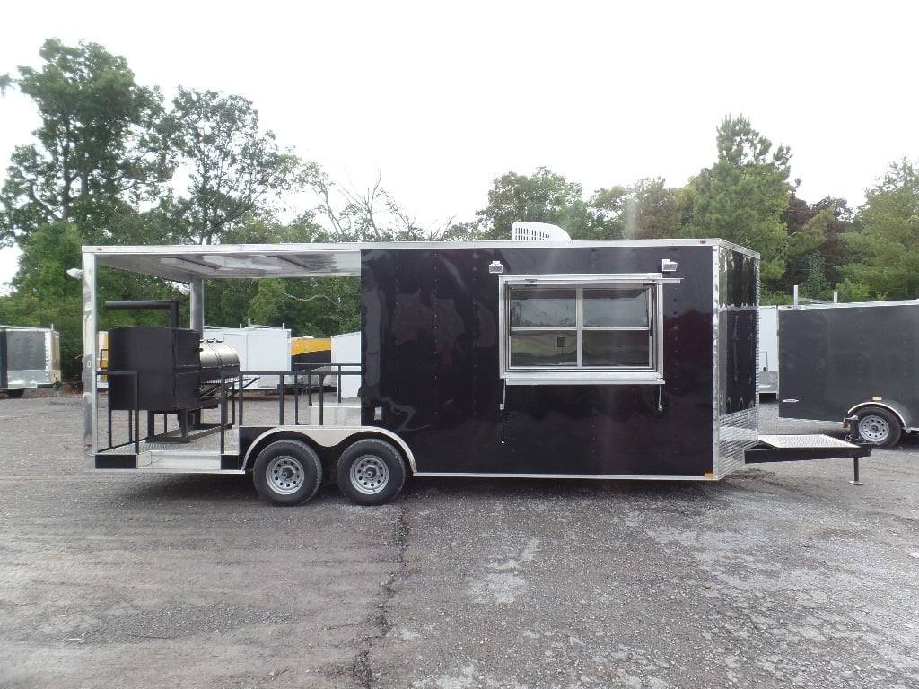 8.5′ x 22′ Concession BBQ Food Trailer Black With Appliances — photo 10