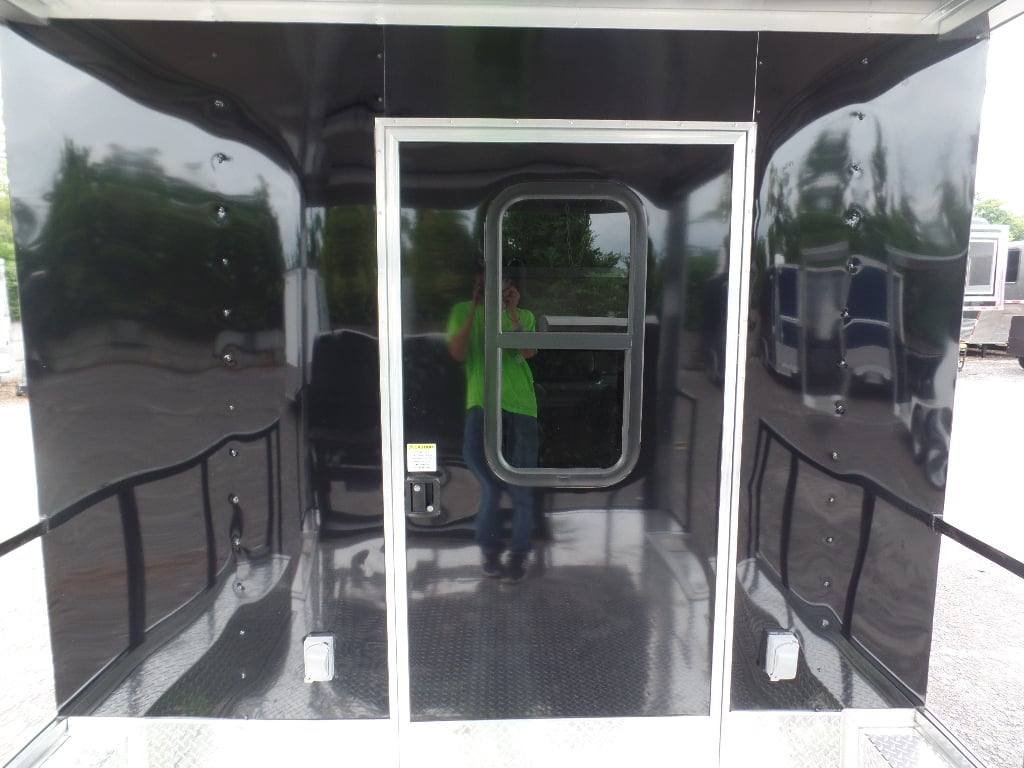 8.5′ x 22′ Concession BBQ Food Trailer Black With Appliances — photo 4