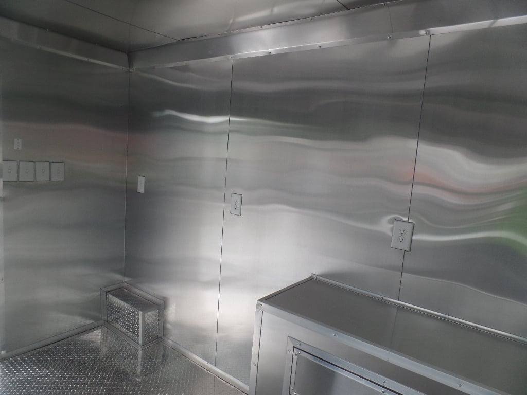 8.5′ x 22′ Concession BBQ Food Trailer Black With Appliances — photo 7
