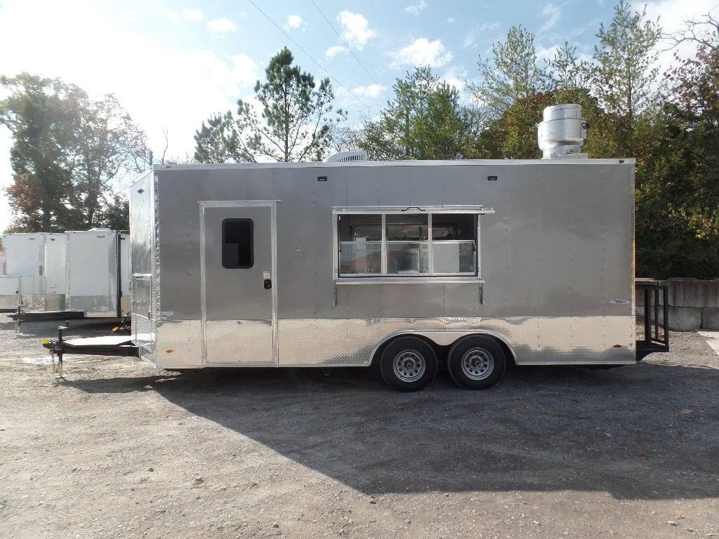 8.5′ x 20′ Light Pewter Vending Concession Food Trailer — photo 9