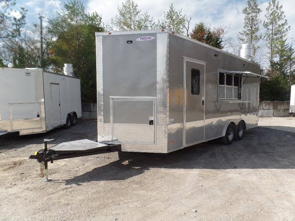 8.5′ x 20′ Light Pewter Vending Concession Food Trailer — photo 3