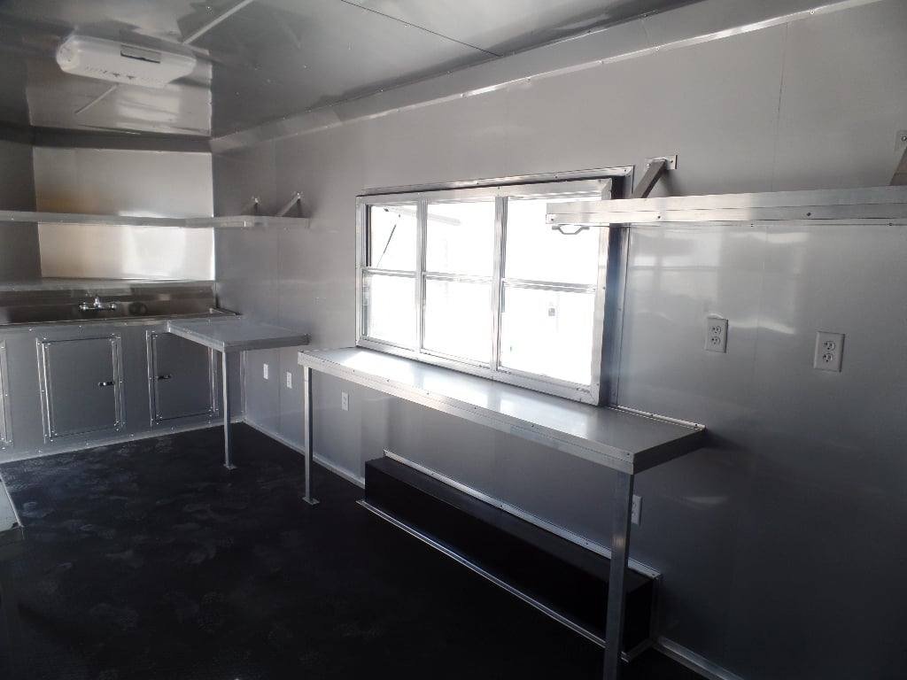 8.5′ x 20′ Light Pewter Vending Concession Food Trailer — photo 7