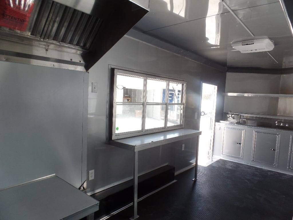 8.5′ x 20′ Light Pewter Vending Concession Food Trailer — photo 2