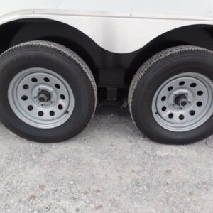 8.5 x 16 white catering trailer with oversized 10-foot window - view 10