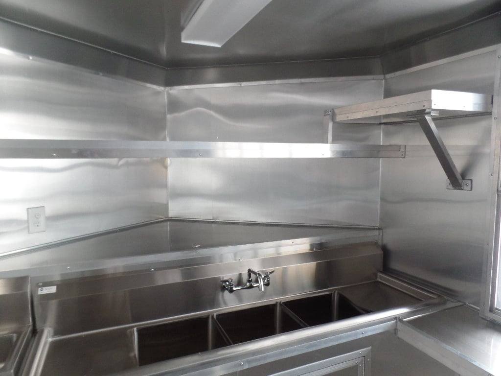 8.5′ x 16′ Concession Food Trailer White Event Catering — photo 6