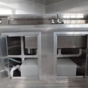8.5 x 16 white catering trailer with oversized 10-foot window - view 8