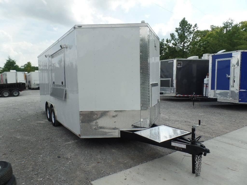 8.5′ x 18′ Concession Trailer White Food Event Catering — photo 8