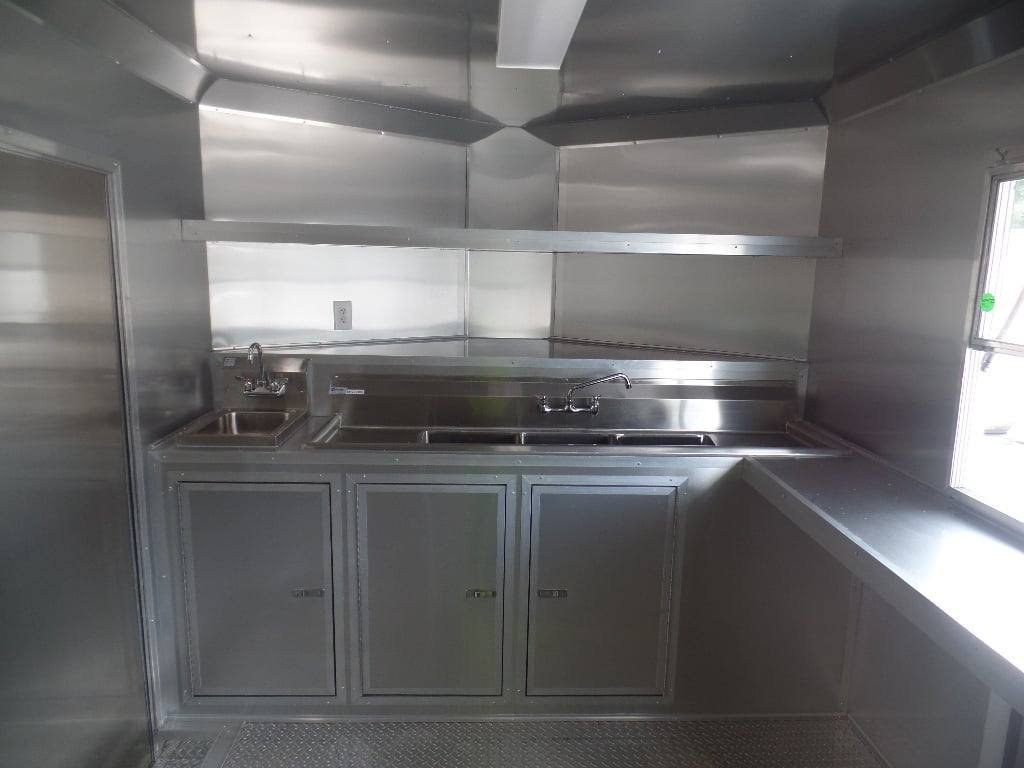 8.5′ x 18′ Concession Trailer White Food Event Catering — photo 14