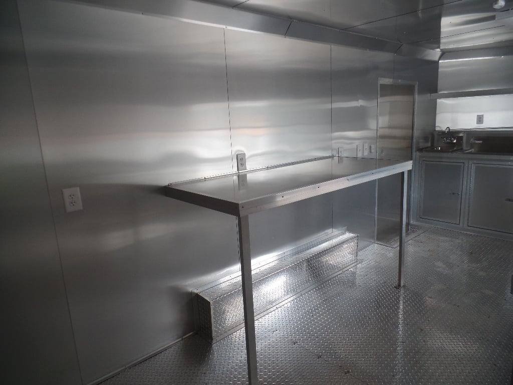 8.5′ x 18′ Concession Trailer White Food Event Catering — photo 13