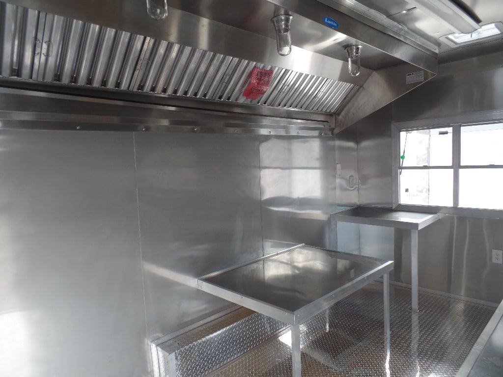 8.5′ x 16′ Concession Trailer Food Orange Event Catering — photo 4