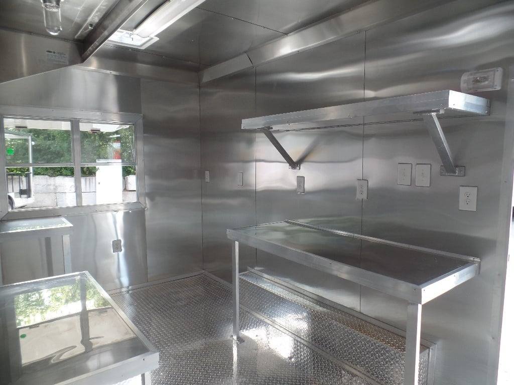 8.5′ x 16′ Concession Trailer Food Orange Event Catering — photo 6