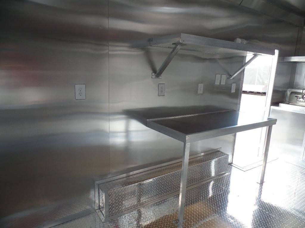 8.5′ x 16′ Concession Trailer Food Orange Event Catering — photo 3
