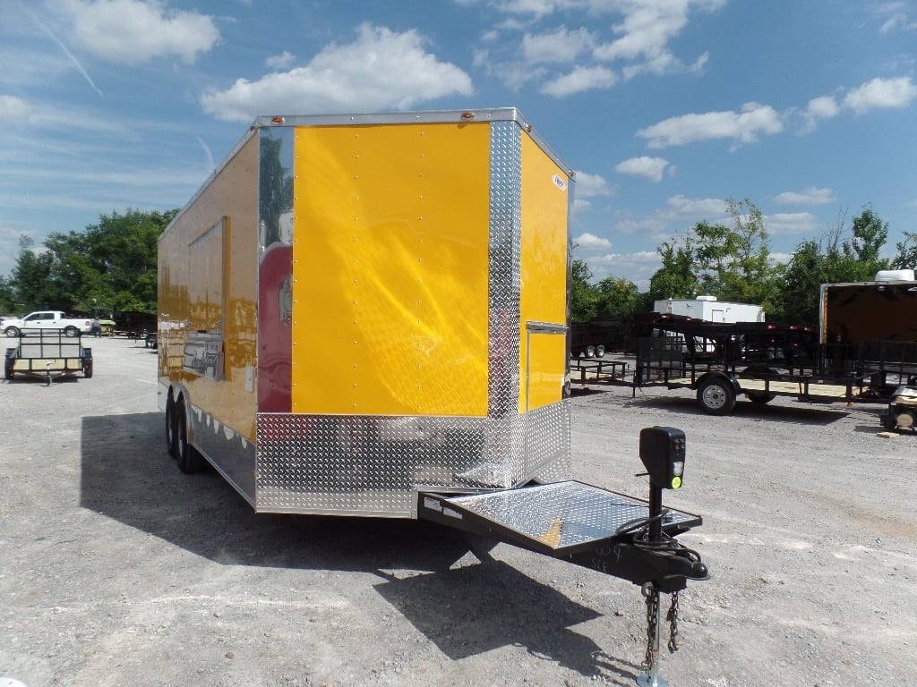8.5′ x 20′ Concession Food Trailer Yellow Event Catering — photo 4