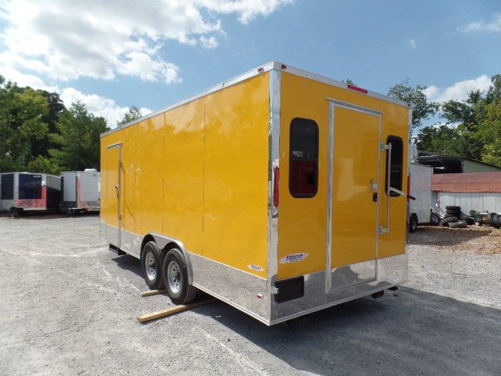 8.5′ x 20′ Concession Food Trailer Yellow Event Catering — photo 7