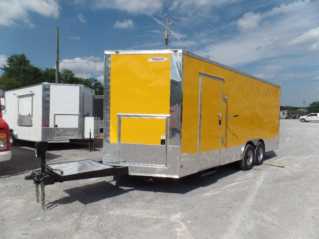 8.5′ x 20′ Concession Food Trailer Yellow Event Catering — photo 6