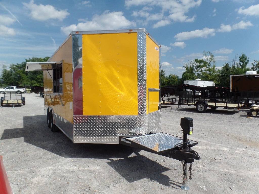 8.5′ x 20′ Concession Food Trailer Yellow Event Catering — photo 10