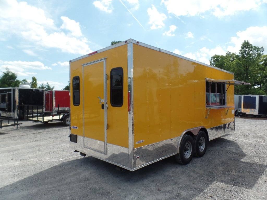 8.5′ x 20′ Concession Food Trailer Yellow Event Catering — photo 13