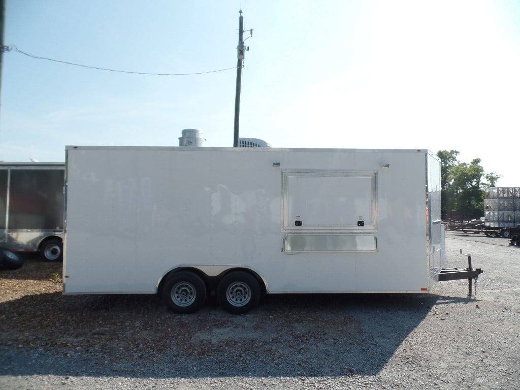 8.5′ x 20′ Concession Food Trailer White Event Catering — photo 7