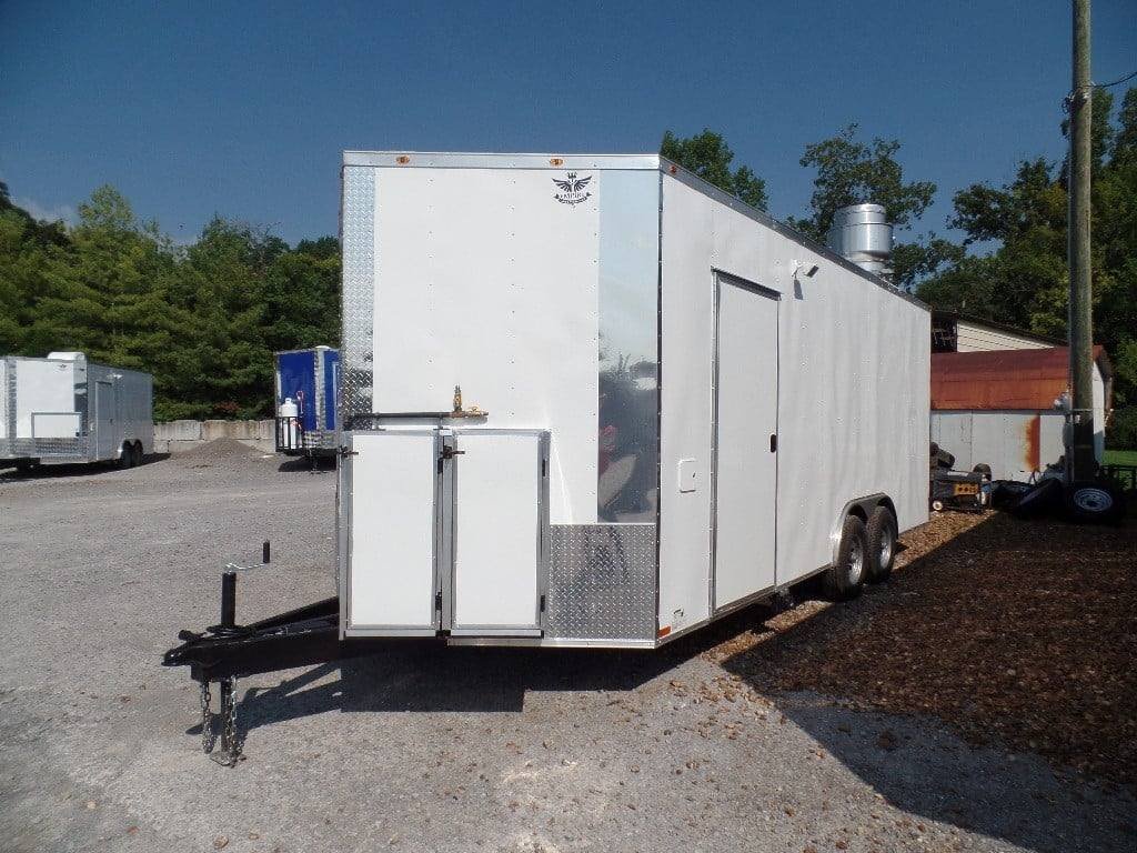 8.5′ x 20′ Concession Food Trailer White Event Catering — photo 5