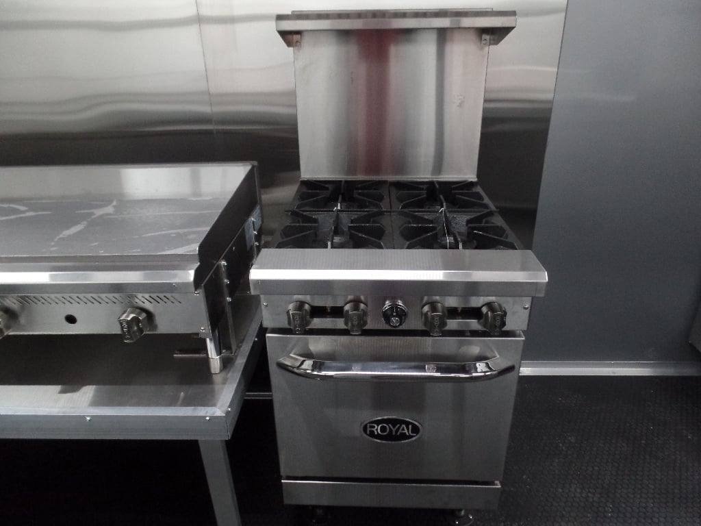 8.5′ x 32′ White Food Concession Trailer With Appliances — photo 7