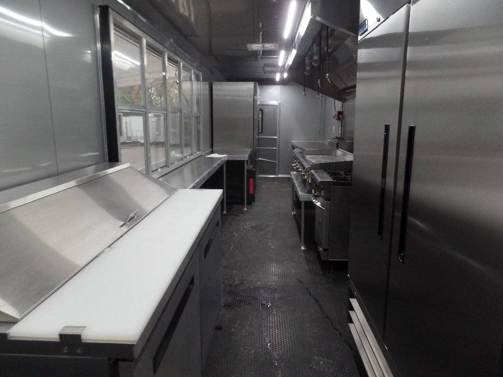 8.5′ x 32′ White Food Concession Trailer With Appliances — photo 4