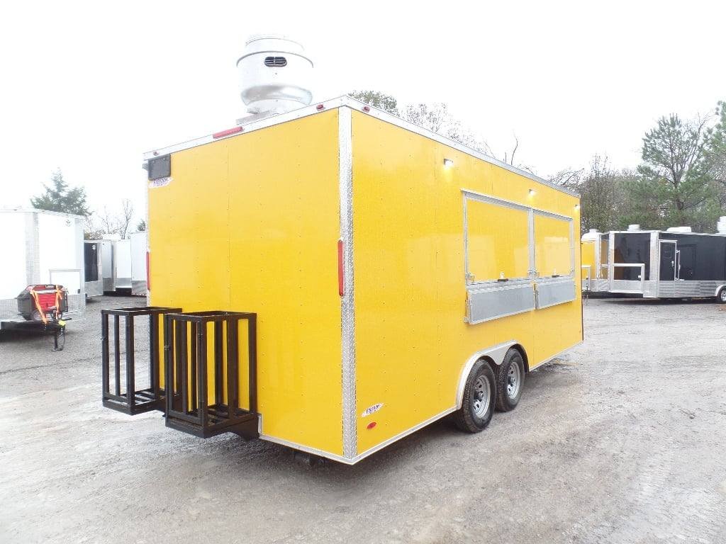 8.5′ x 20′ Penske Yellow Food Concession Trailer — photo 11
