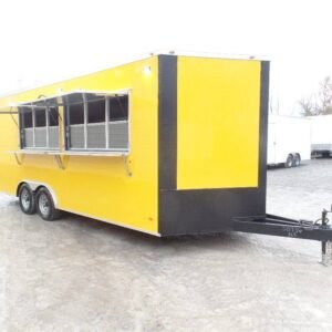 8.5' x 20' Penske Yellow Food Concession Trailer