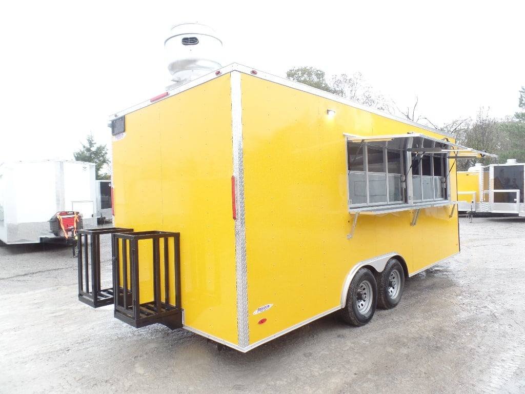 8.5′ x 20′ Penske Yellow Food Concession Trailer — photo 5