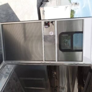 8.5 x 14 white concession trailer with dual 5-foot windows - view 14