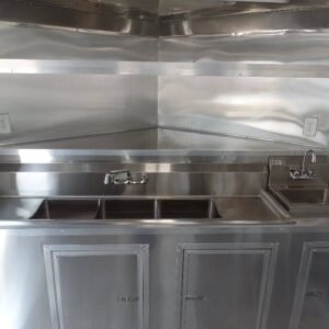 8.5 x 14 white concession trailer with dual 5-foot windows - view 11