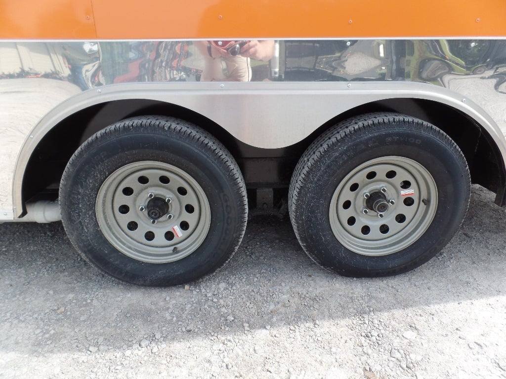 8.5′ x 16′ Concession Food Trailer Orange Catering Event — photo 4